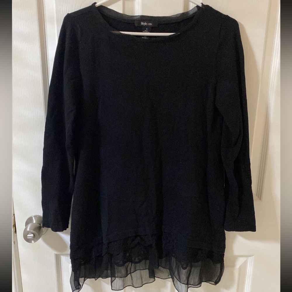 Style&co Black Sweater Dress S